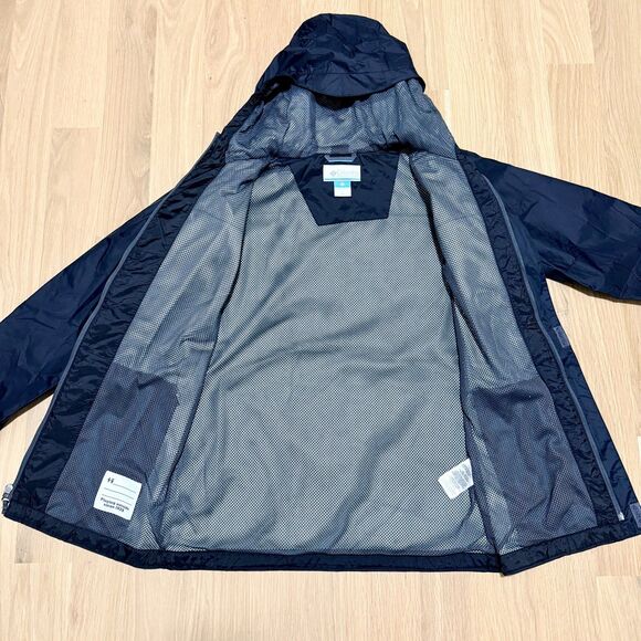COLUMBIA NWOT Boys Watertight Jacket Rain Coat Black Size Large - Picture 5 of 10
